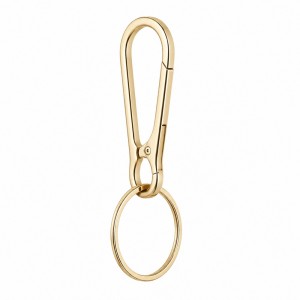 MOSCHETTONE GIREVOLE CON ANELLO DORATO cm 4