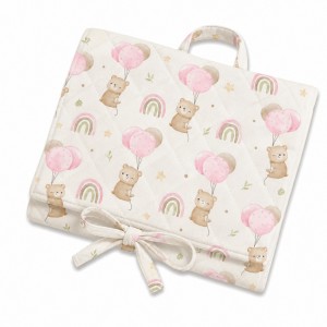 KIT FASCIATOIO DA VIAGGIO ORSETTA E POLLONCINI E BAMBOO ROSA