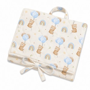 KIT FASCIATOIO DA VIAGGIO ORSETTO E POLLONCINI E BAMBOO BIANCO