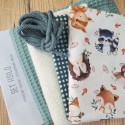 KIT SET ASILO TINA LA FATINA - sacca - bavaglio - asciugamano - bustina -