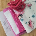 KIT SET ASILO TULLE BALLERINA - sacca - bavaglio - asciugamano - bustina -