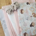 KIT SET ASILO APETTE - sacca - bavaglio - asciugamano - bustina -