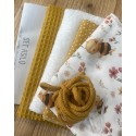 KIT SET ASILO TULLE BALLERINA - sacca - bavaglio - asciugamano - bustina -