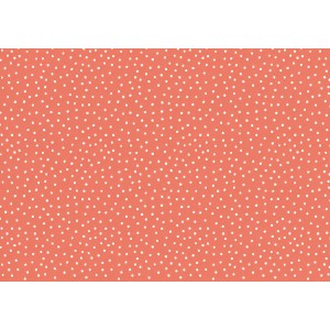 COTONE POIS SPARSI BIANCO BASE MARSALA