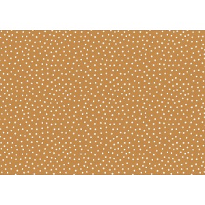 COTONE POIS SPARSI BIANCO BASE BISCOTTO