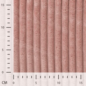 MINKY STRIPE DOUBLEFACE ROSA ANTICO