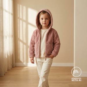 MINKY STRIPE DOUBLEFACE ROSA ANTICO