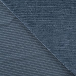 BIG RIB JERSEY CORDUROY MISTO COTONE BLU