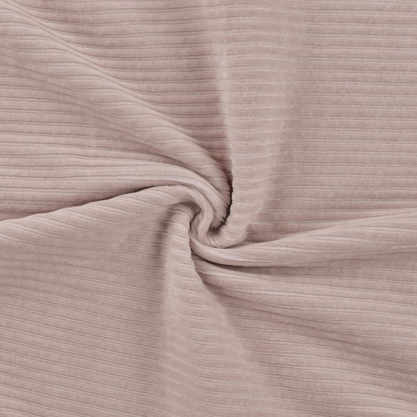 CORDUROY BIG RIB JERSEY MISTO COTONE ROSA