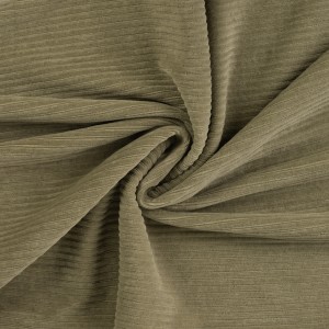 BIG RIB JERSEY CORDUROY MISTO COTONE VERDE OLIVA