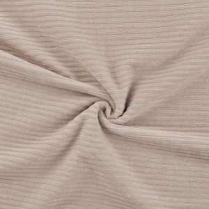 CORDUROY BIG RIB JERSEY MISTO COTONE LINO