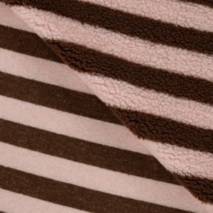 TEDDY STRIPE ROSA E MARRONE