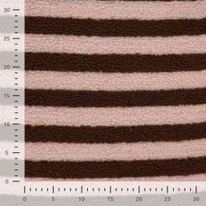 TEDDY STRIPE ROSA E MARRONE