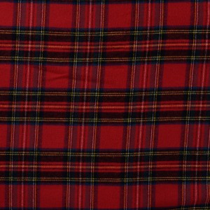 TARTAN ROSSO CALDO COTONE