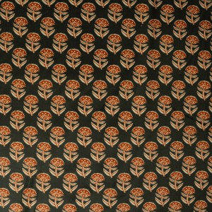 VELLUTO FANTASIA FIORE BASE MARRONE