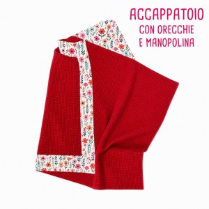 KIT ACCAPPATOIO CON ORECCHIETTE NIDO D'APE ROSSO E MADDY