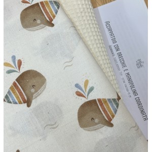 KIT ACCAPPATOIO CON ORECCHIETTE BISPUGNA ECRU E BALENE