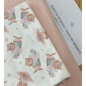 KIT ACCAPPATOIO CON ORECCHIETTE BISPUGNA ROSA E AVIATRICE