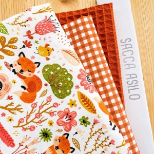 KIT SACCA ASILO FOXY E NIDO RUGGINE