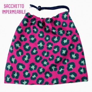 KIT SACCHETTO IN AQUA PROTECT LEOPARDATO BASE FUCSIA