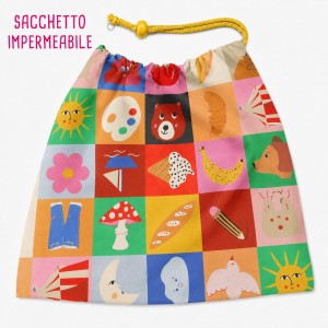 KIT SACCHETTO IN AQUA PROTECT FUNNY QUADROTTI FANTASY