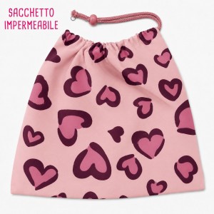 KIT SACCHETTO IN AQUA PROTECT MACULATO DI CUORI