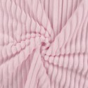 MINKY STRIPE DOUBLEFACE LATTE