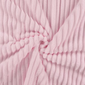 MINKY STRIPE DOUBLEFACE ROSA BABY