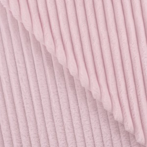 MINKY STRIPE DOUBLEFACE ROSA BABY