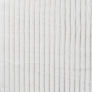 MINKY STRIPE DOUBLEFACE LATTE