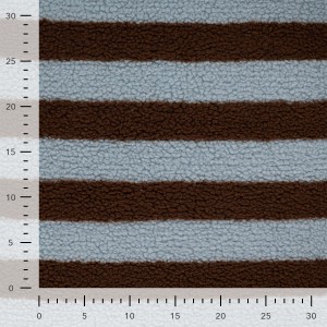 TEDDY STRIPE AZZURRO E MARRONE
