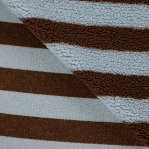 TEDDY STRIPE AZZURRO E MARRONE