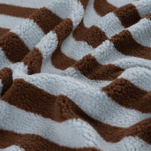 TEDDY STRIPE AZZURRO E MARRONE