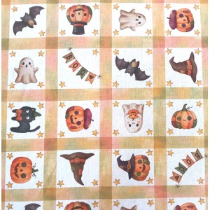 HALLOWEEN CHECK PIPISTRELLO E FANTASMINO