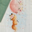 DUETTO PANNELLO VOLPINA PALLONCINA + MINKY ROSA CALDO