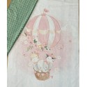 DUETTO PANNELLO ORSETTA E FARFALLINA + MINKY ROSA BABY