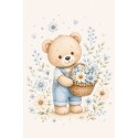 NEW PANNELLO COTONE CM 75X100 ORSETTA FIORAIA