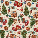 GOBELIN TEDDY BABBO IN SLITTA GLITTER ORO