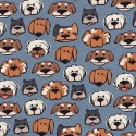 FELPA FACCINE DOGS BASE ECRU SEMI MELANGE
