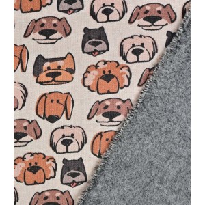 FELPA FACCINE DOGS BASE ECRU SEMI MELANGE