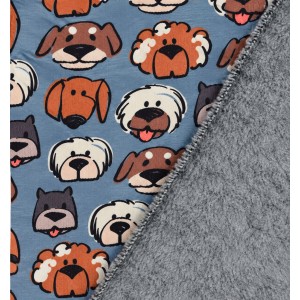 FELPA FACCINE DOGS BASE DENIM MELANGE
