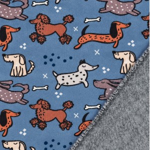 FELPA MIX DOGS BASE DENIM MELANGE