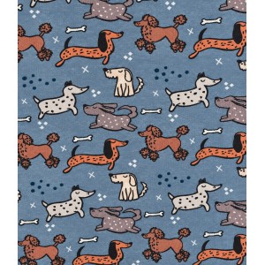 FELPA MIX DOGS BASE DENIM MELANGE