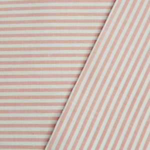 POPELINE TINTO IN FILO RIGHE 3 MM ROSA ANTICO POPELINE TINTO IN FILO RIGHE 3 MM ROSA ANTICO